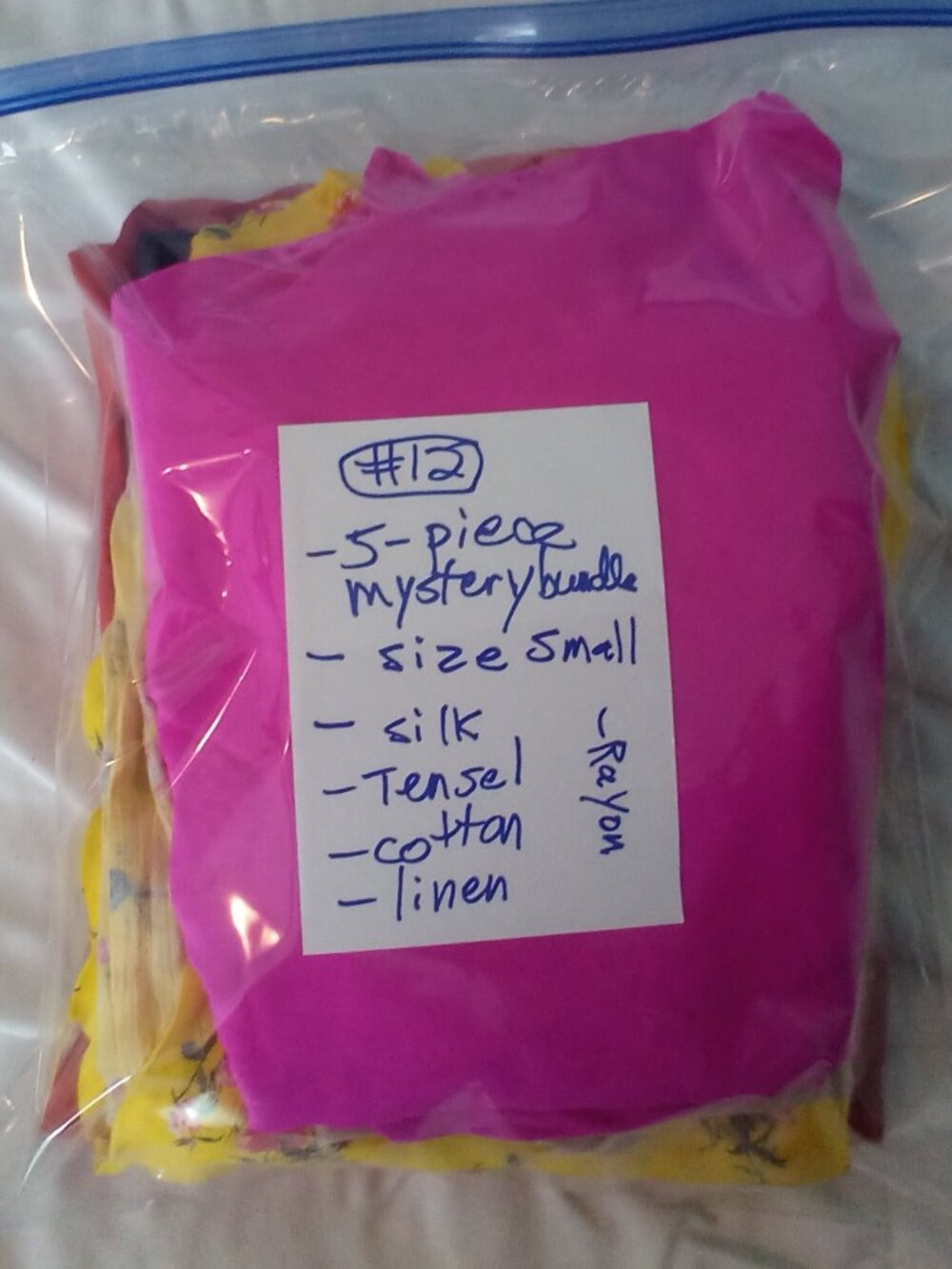 5-PIECE MYSTERY BUNDLE / SIZE S / SILK TENSEL COTTON LINEN RAYON / COTTAGECORE